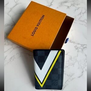 New Louis Vuitton Damier Cobalt America's Cup 2017 RARE Pocket Organizer